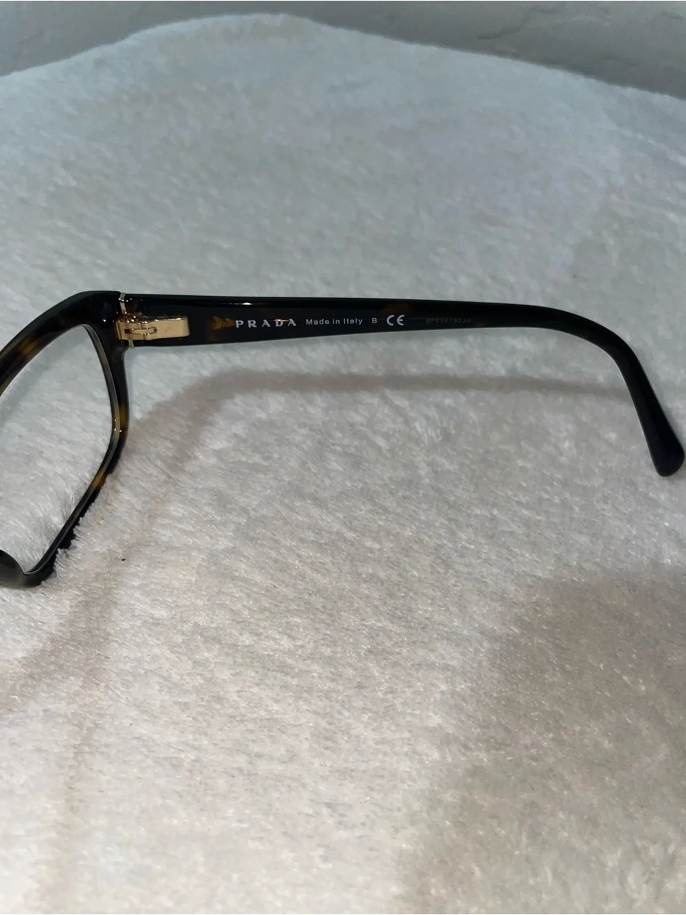 EUC-Prada Tortoise 52MM Eyeglass Frames-Made in Italy